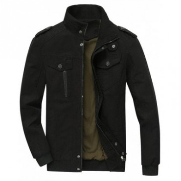 Mens Cotton Zip Up Jacket
