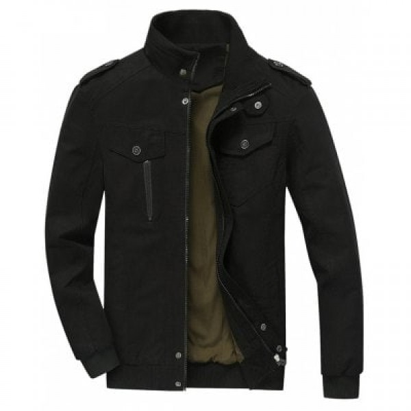 Mens Cotton Zip Up Jacket
