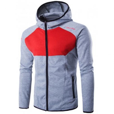Color Block Spliced Hoodie
