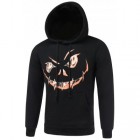 3D Print Drawstring Hallowmas Black Graphic Hoodie Mens