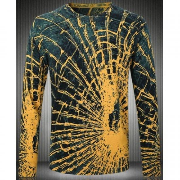 Slim Fit Long Sleeves Round Collar Sweater For Men

