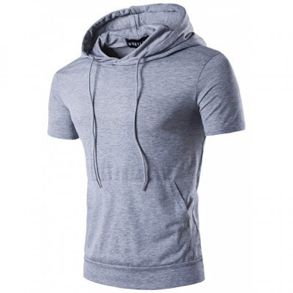 WHATLEES Extended Hoodie Men T Shirt
