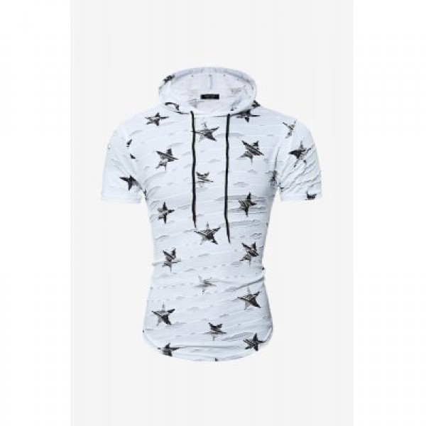 Men Fashion Hooded T-shirt
