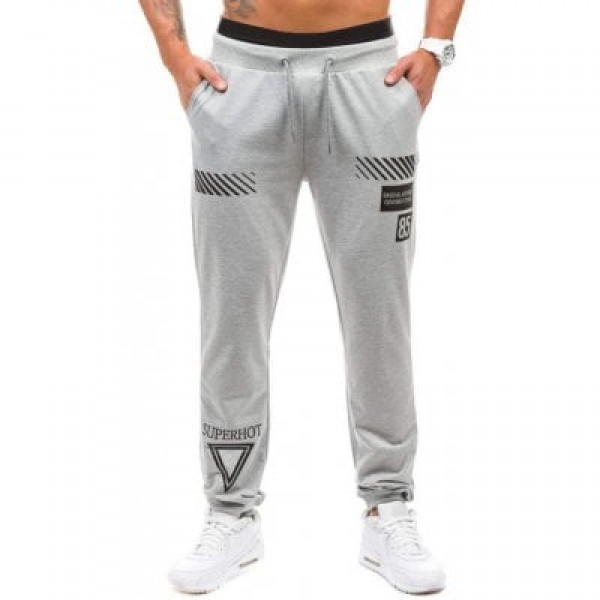 Drawstring Geometric Graphic Print Jogger Pants
