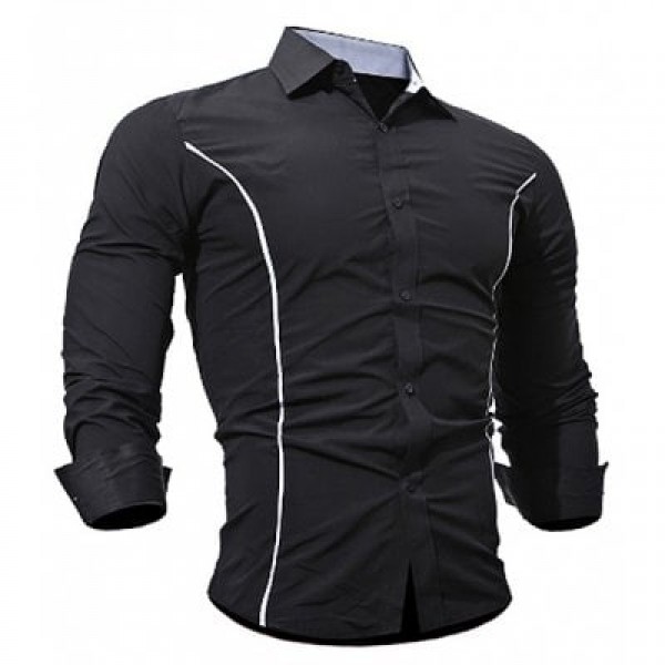 Men Leisure Long-sleeved T-shirt
