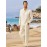 Men's Linen Blend Retro Henley Shirt Long Sleeve T-shirt Tee, Casual Comfy Shirts For Men Spring Summer Autumn, Men's Clothing Tops For Beach Yoga