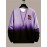 Ombre Trendy Sweatshirt, Men's Casual Retro Rose Graphic Design Slightly Stretch Crew Neck Pullover Sweatshirt For Autumn Winter