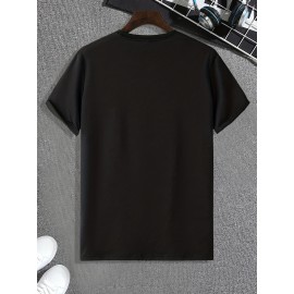Cartoon Anime Characters Print, Men's Graphic Design Crew Neck T-shirt, Casual Comfy Tees Tshirts For Summer, Men's Clothing Tops For Daily Vacation Resorts