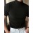 Men's Comfy Chic Turtleneck Solid T-shirt, Men's Summer Slim Fit Outdoor Clothes, Men's Clothing, Tops For Men, Gift For Men