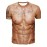 Funny Muscle 3D Pattern Print Men's Graphic T-shirts, Causal Comfy Tees, Short Sleeve Pullover Tops, Men's Summer Outdoor Clothing