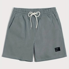 Graphic Pattern Comfy Shorts, Men's Casual Waist Drawstring Shorts For Summer Basketball Beach Resort