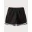 Letter Print Chevron Quick Drying Comfy Shorts, Men's Casual Waist Drawstring Shorts For Summer Gym Workout Training