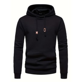 Waffle  Hoodie, Cool Hoodies For Men, Men's Casual Graphic Design Pullover Hooded Sweatshirt With Kangaroo Pocket Streetwear For Winter Fall, As Gifts