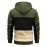 Color Block Hoodie, Cool Hoodies For Men, Men's Casual Graphic Design Pullover Hooded Sweatshirt With Kangaroo Pocket Streetwear For Winter Fall, As Gifts