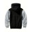 Color Block Sherpa Lined Men's Hooded Jacket Casual Long Sleeve Hoodies With Zipper Gym Sports Hooded Coat For Winter Fall